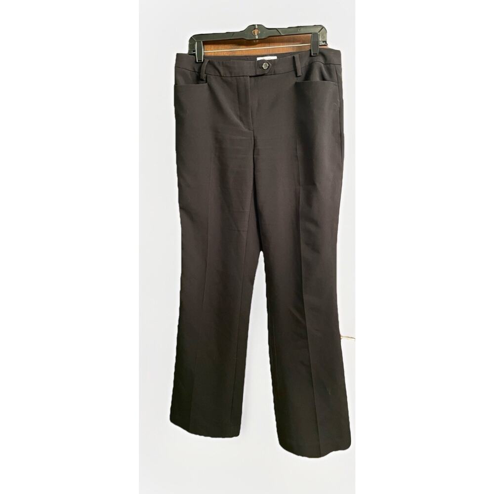 Calvin Klein Women's Dress Pants Slacks Black Size 8 Straight Leg